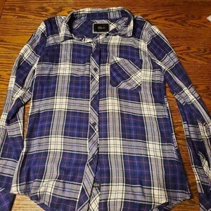 Rails blue,white&pink classic plaid flannel sz small